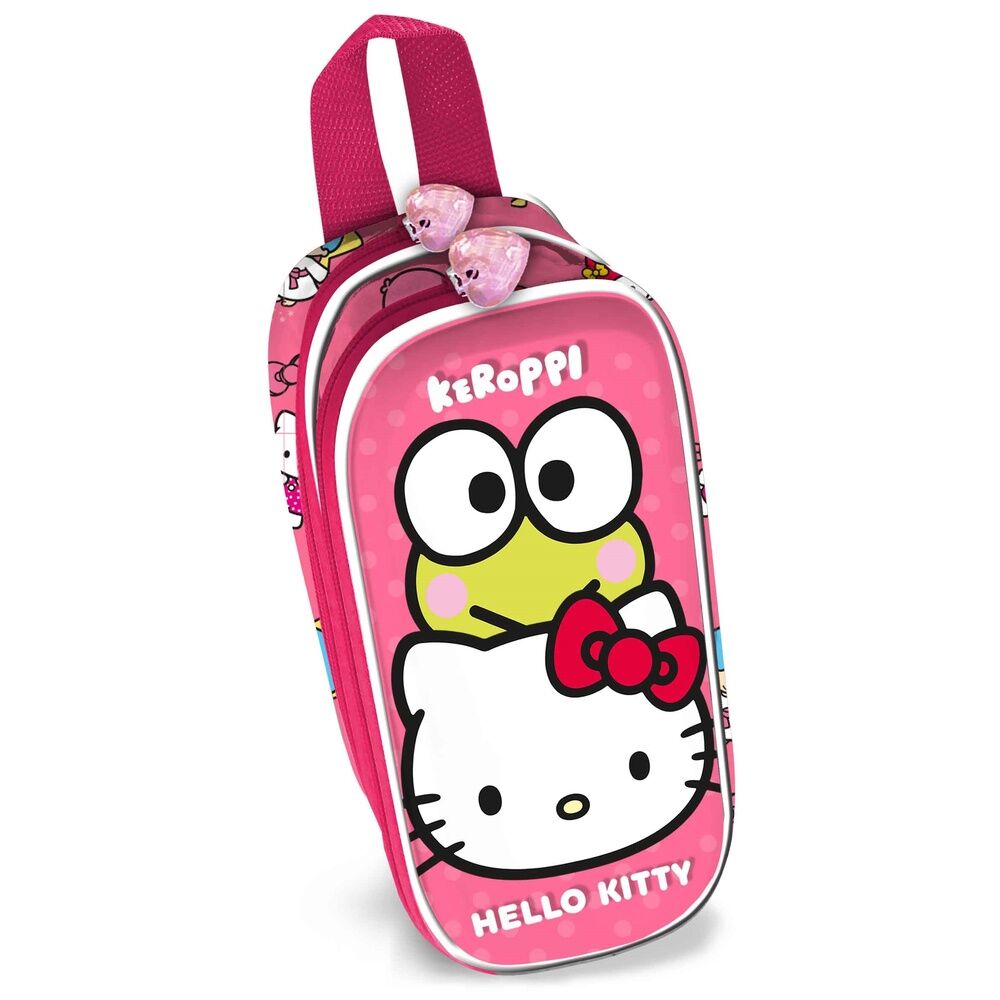 Hello Kitty Rolig 3D Dubbel Pennfodral