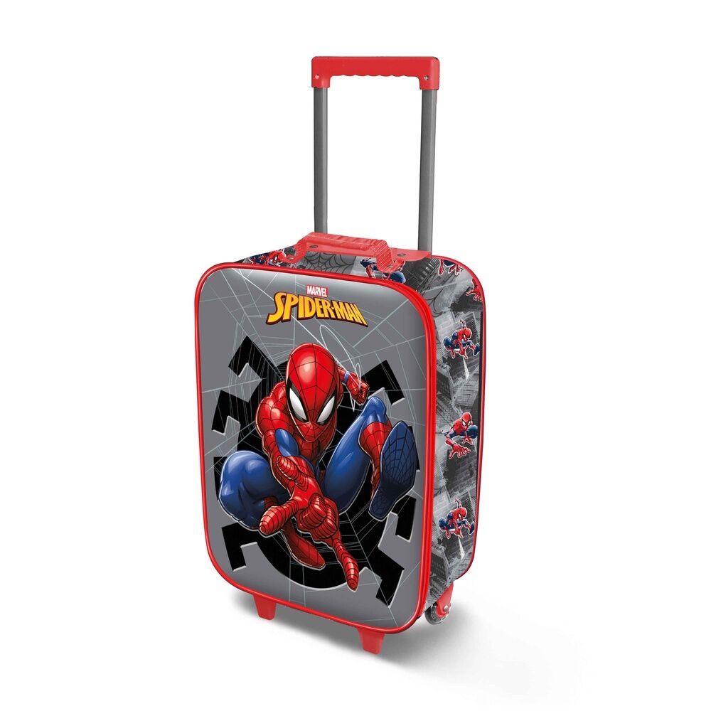 Marvel Spiderman Wall 3D Ryggsäck med Hjul suitcase 52cm