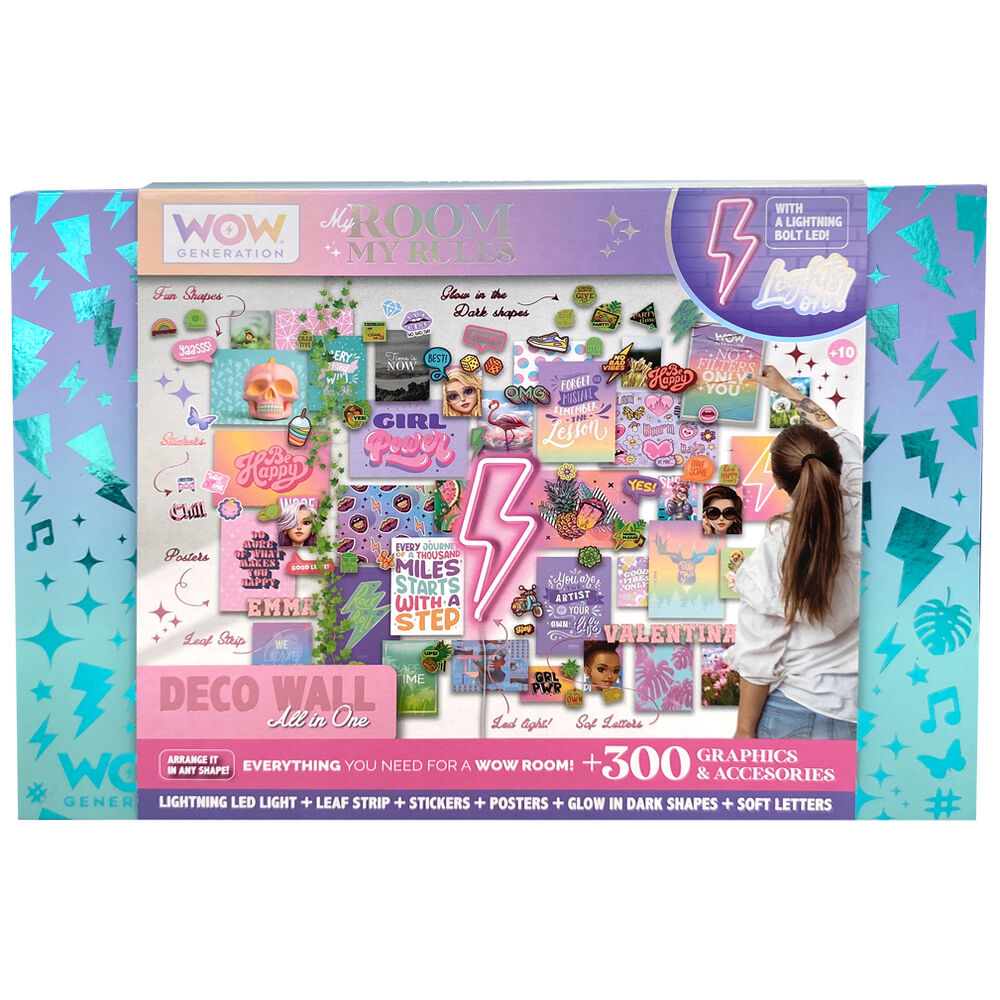 WOW Generation LED Ljust Dekorationskit med Grafiska Tillbehör