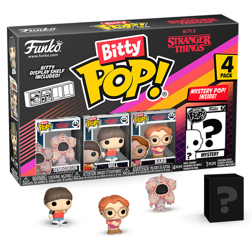 Blister 4 Figurer Bitty POP Stranger Things Demogorgon