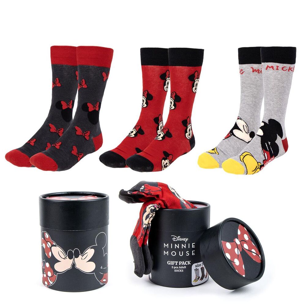 Disney Minnie 3-pack Strumpor för Vuxna