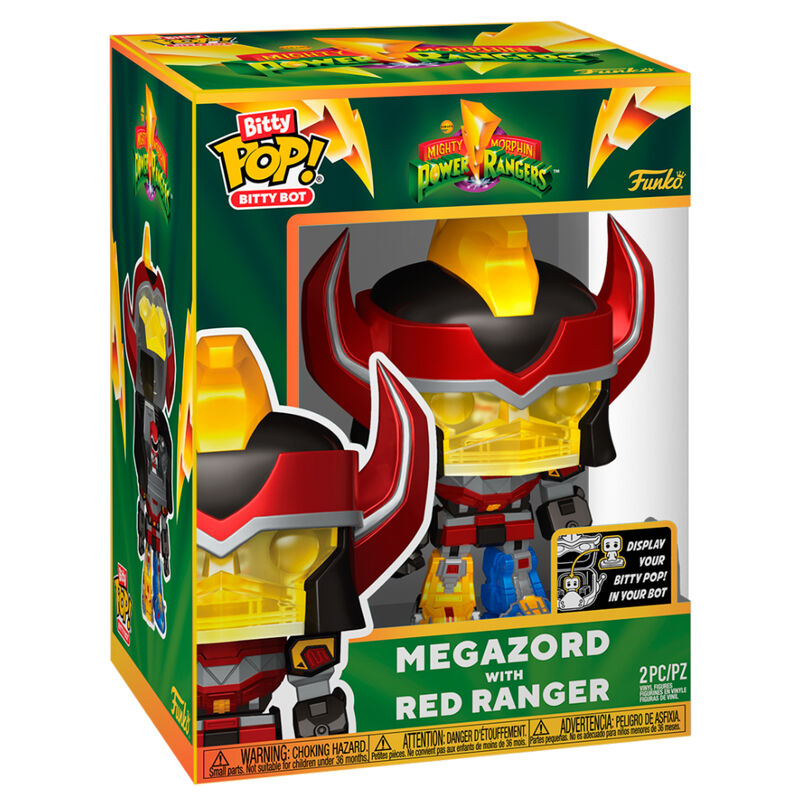 Bitty Bots Figur Mighty Morphin Power Rangers Megazord med Röd Ranger