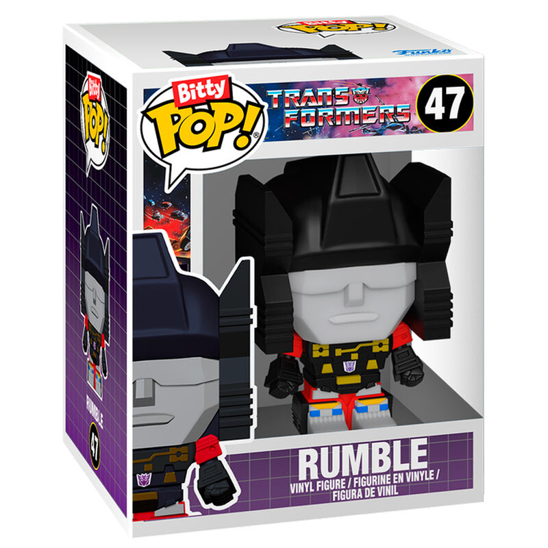 Bitty Bots Transformers Soundwave Figur med Rumble
