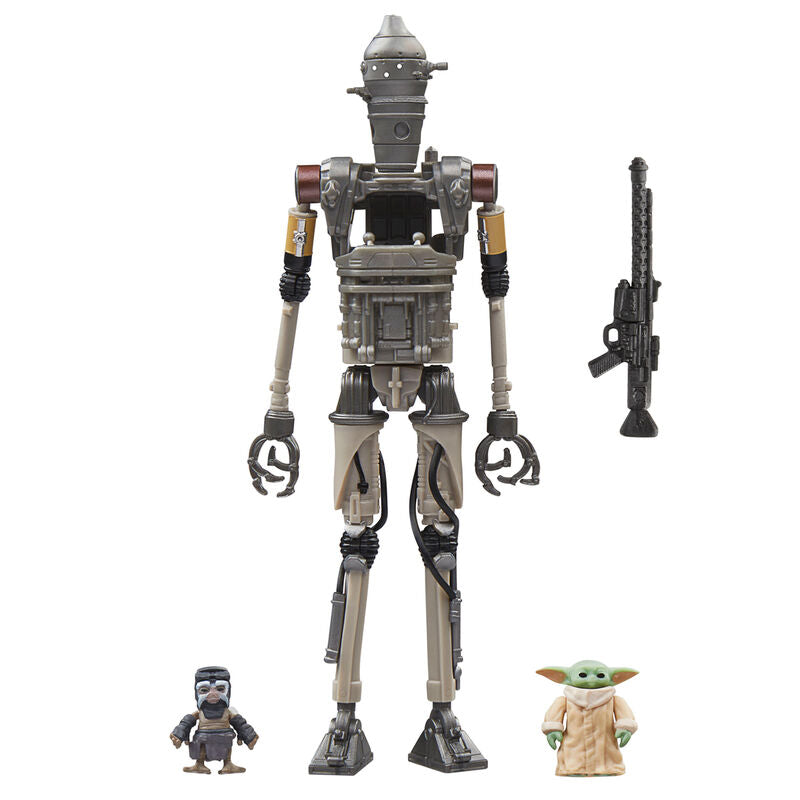 Star Wars The Mandalorian IG-12 Grogu & Anzellan Figur 9,5cm