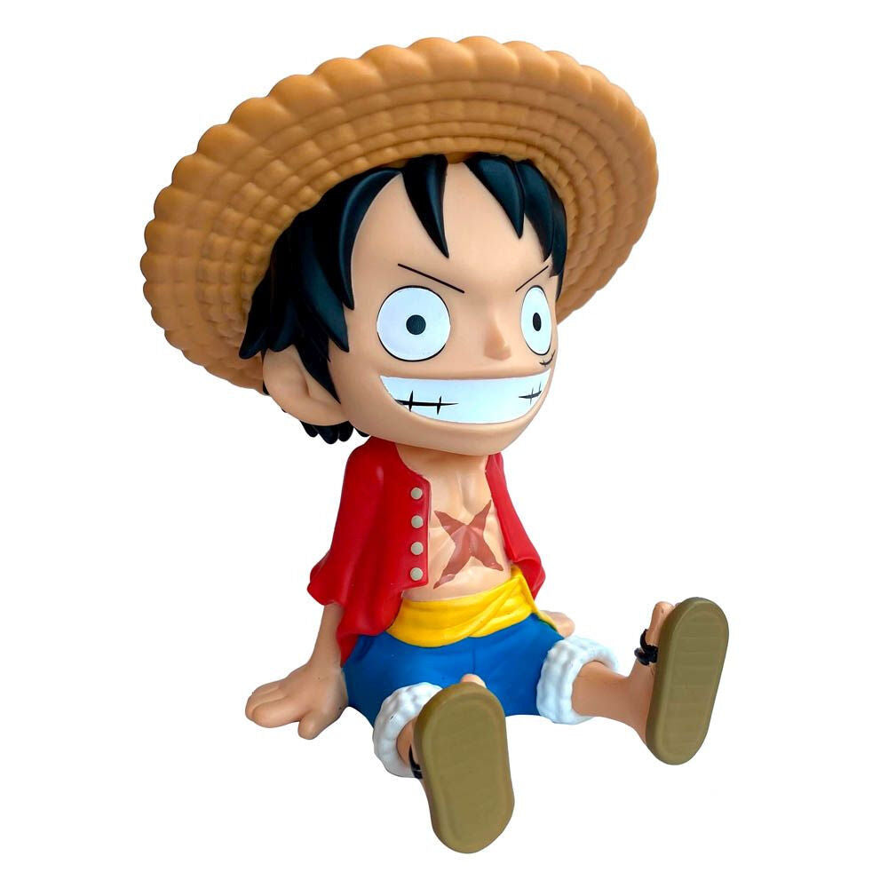 One Piece Luffy Pengarbox Figur 18cm