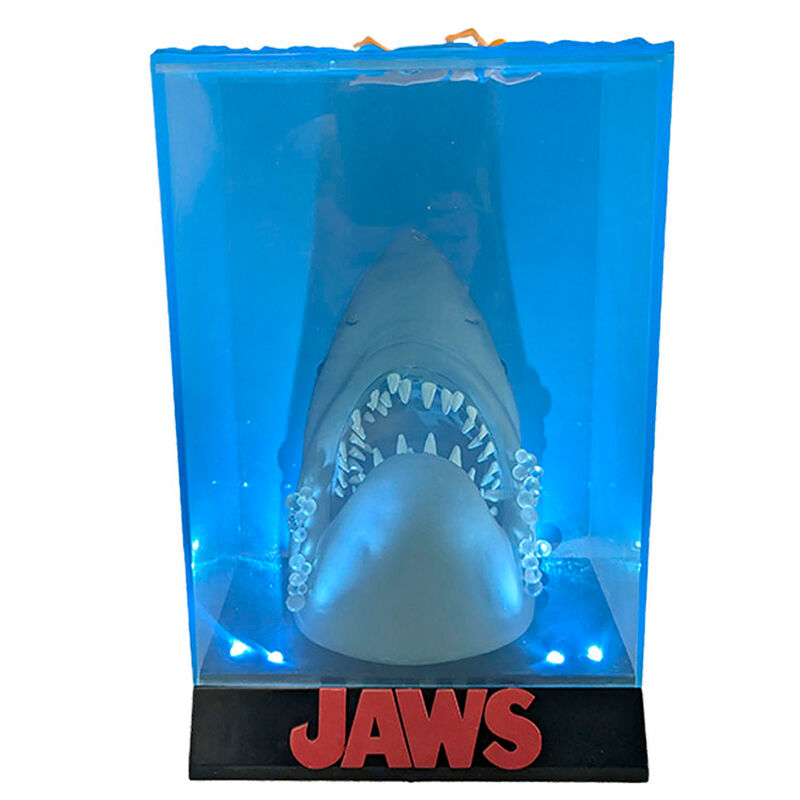 Jaws Shark 3D Poster Figur med Belysning