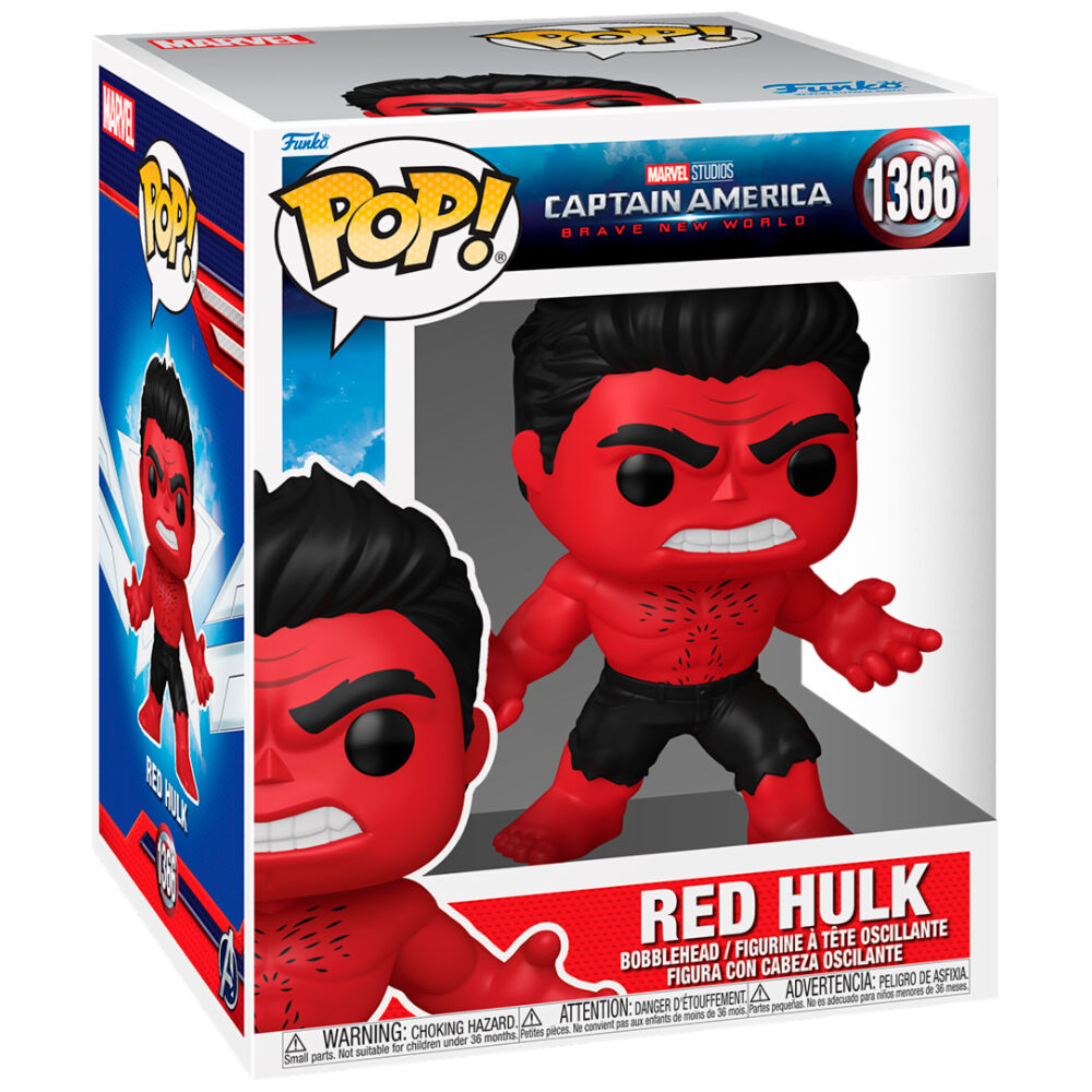 Funko POP Captain America Brave New World med Red Hulk