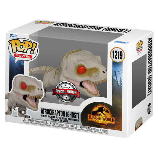Funko POP Jurassic World Atrociraptor Ghost Exclusive Figur
