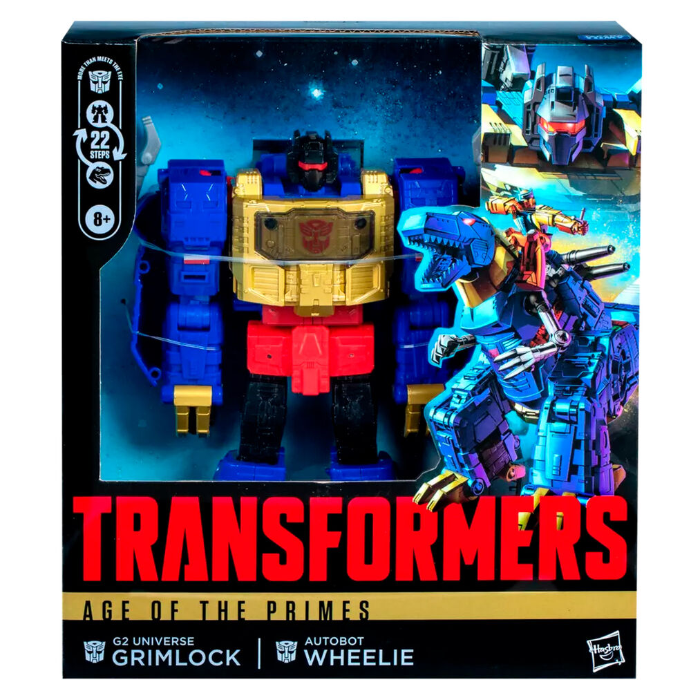 Transformers Age of the Primes G2 Universe Grimlock Autobot Wheelie Figur 19cm