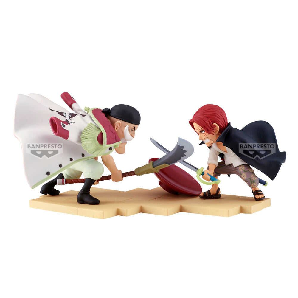 One Piece World Collectable Log Stories Figur Edward Newgate vs. Shanks 13cm