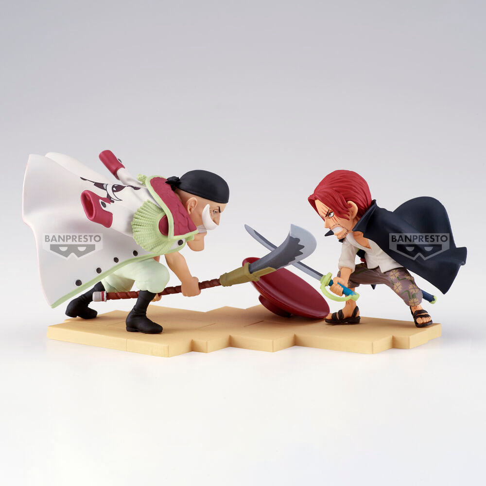 One Piece World Collectable Log Stories Figur Edward Newgate vs. Shanks 13cm