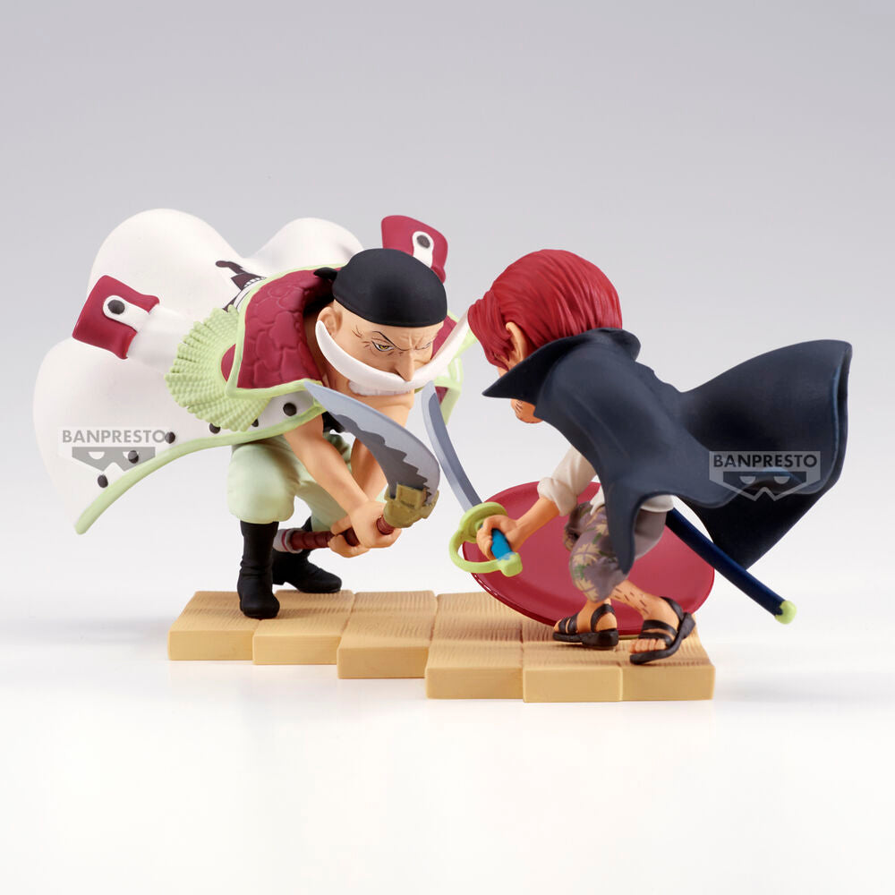 One Piece World Collectable Log Stories Figur Edward Newgate vs. Shanks 13cm