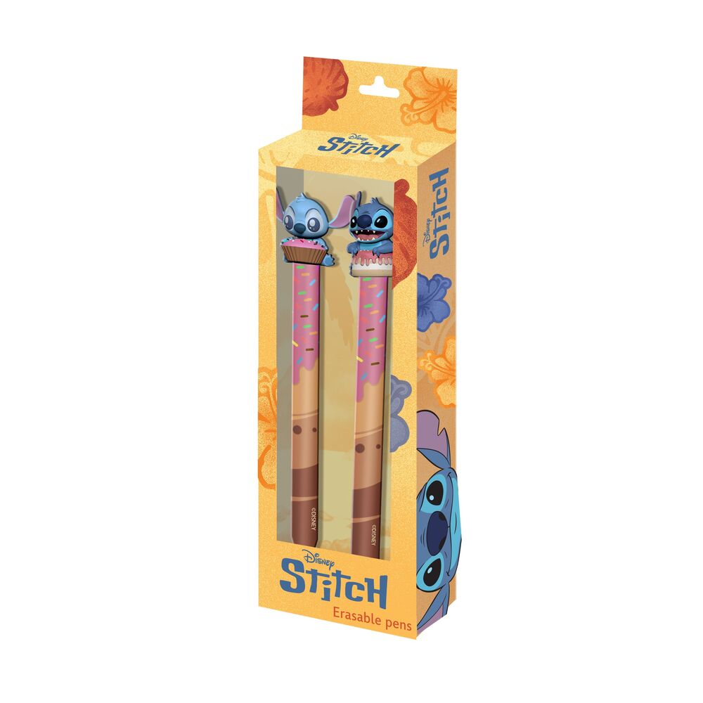 Disney Stitch Pack med 2 Torkbara Pennor
