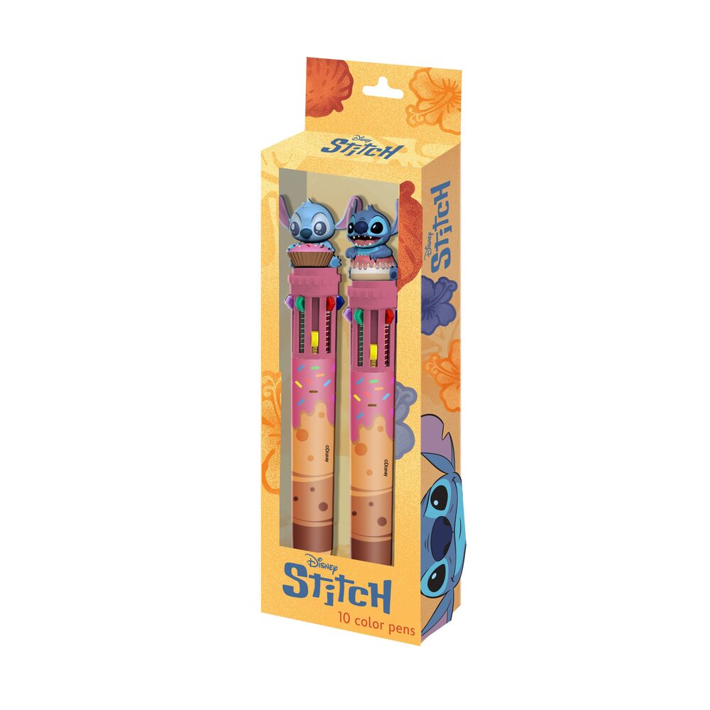 Disney Stitch Pack med 2 Pennor i 10 Färger