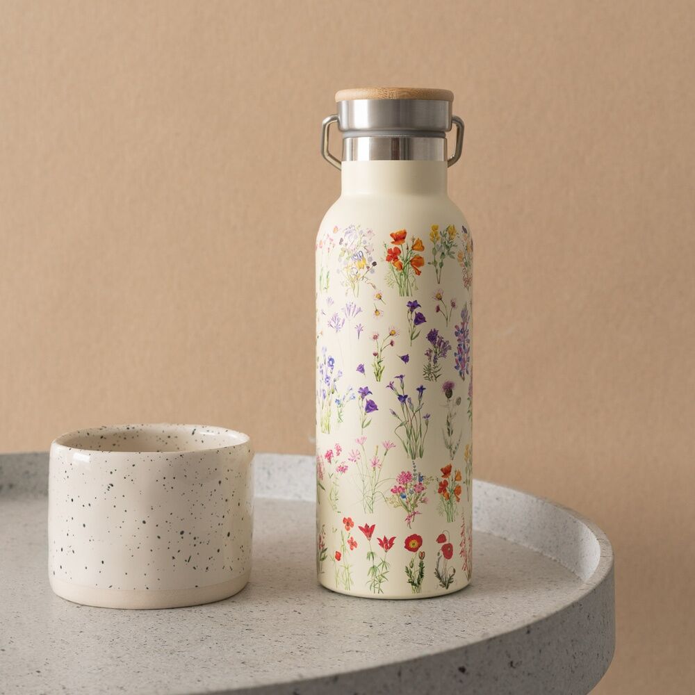 Wild Flowers Rostfri Stålflaska 500ml