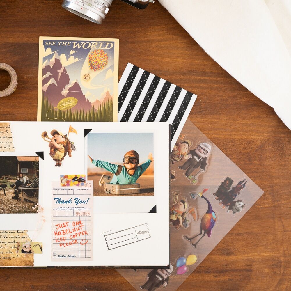 Disney Pixar UP My Adventure Book Scrapbook Briefcase Set