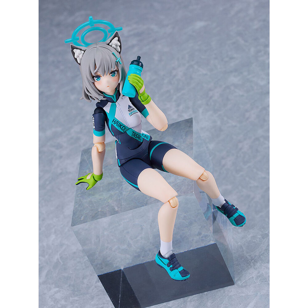 Blue Archive Figma Shiroko Sunaookami Cycling Figur 14,5cm