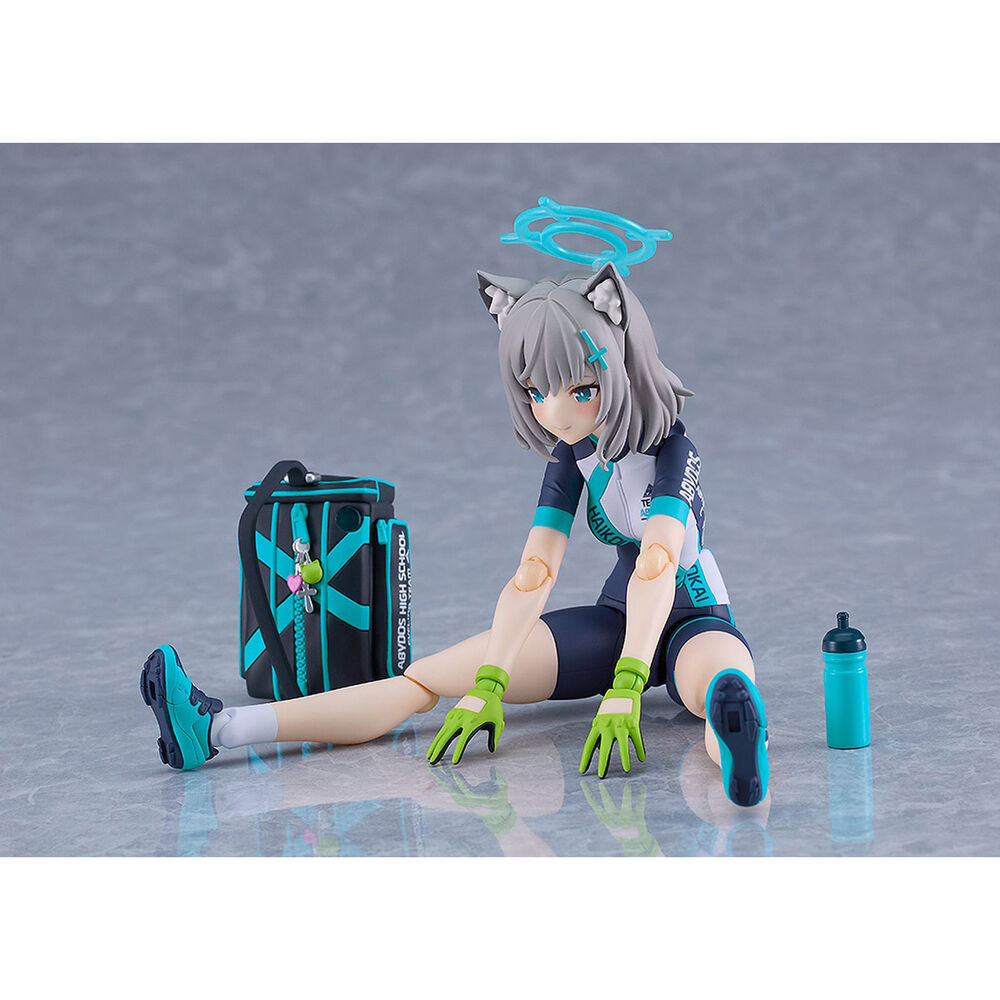 Blue Archive Figma Shiroko Sunaookami Cycling Figur 14,5cm