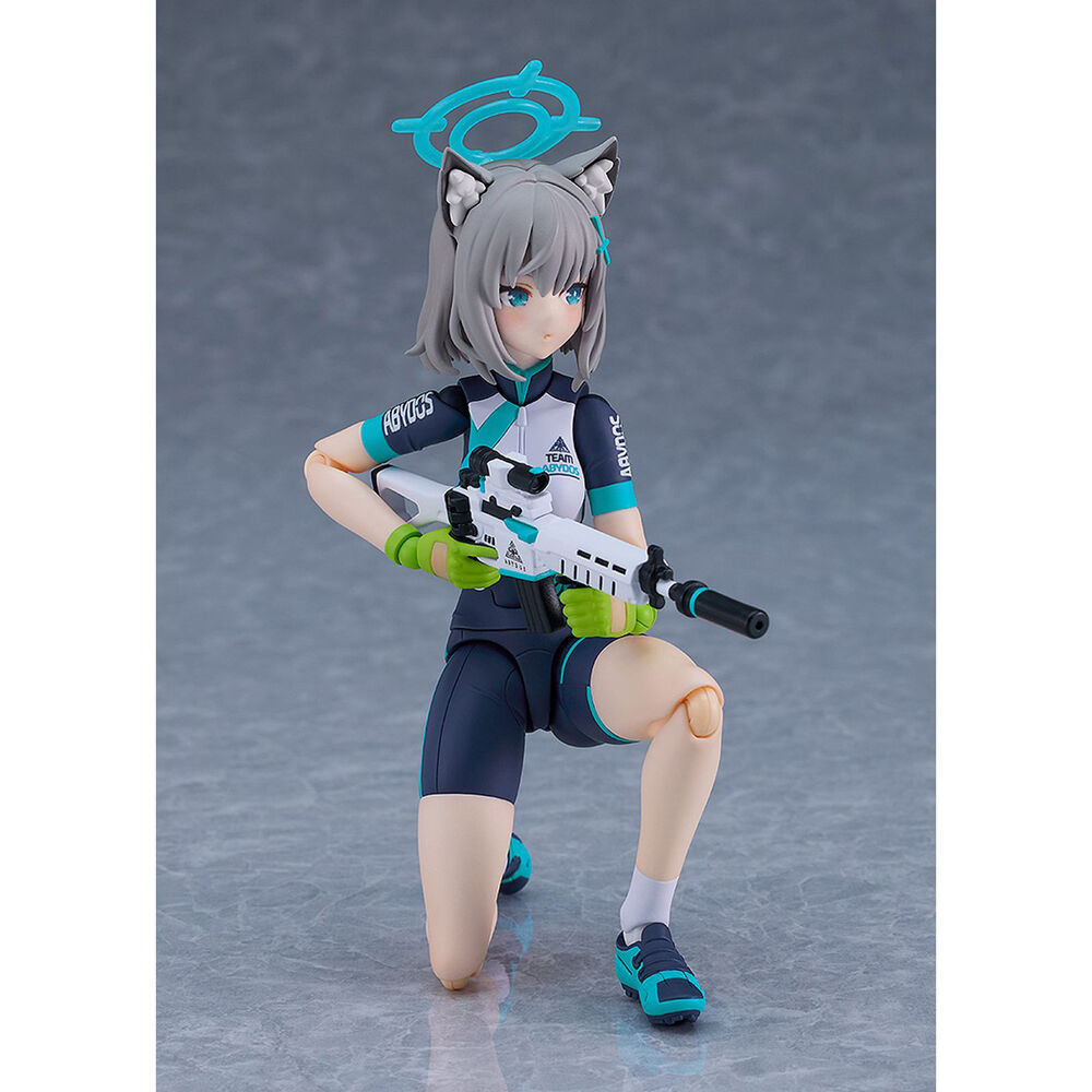 Blue Archive Figma Shiroko Sunaookami Cycling Figur 14,5cm
