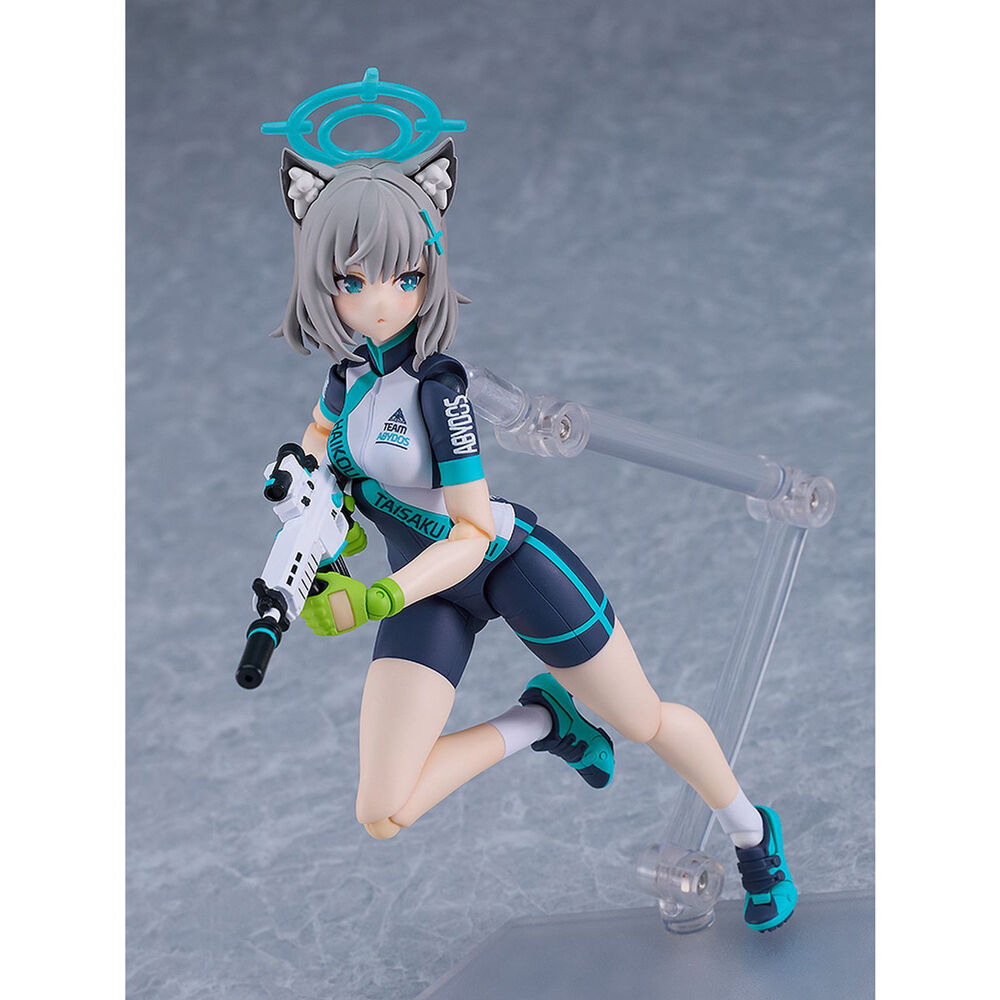 Blue Archive Figma Shiroko Sunaookami Cycling Figur 14,5cm