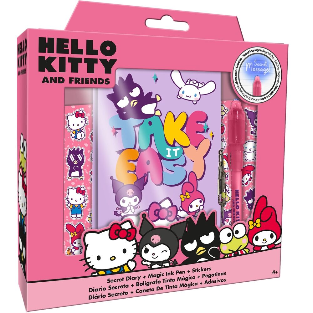 Hello Kitty och Vänner Dagbok med Magisk Penna