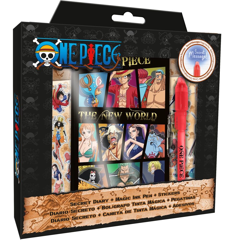 One Piece Dagbok med Magisk Penna