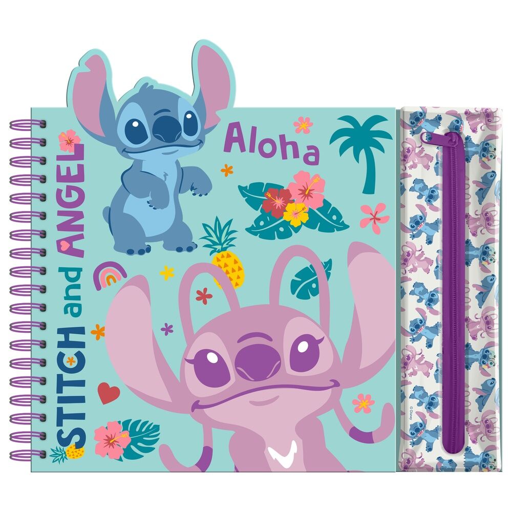 Disney Stitch Aktivitetshäfte med Avtagbart Fodral