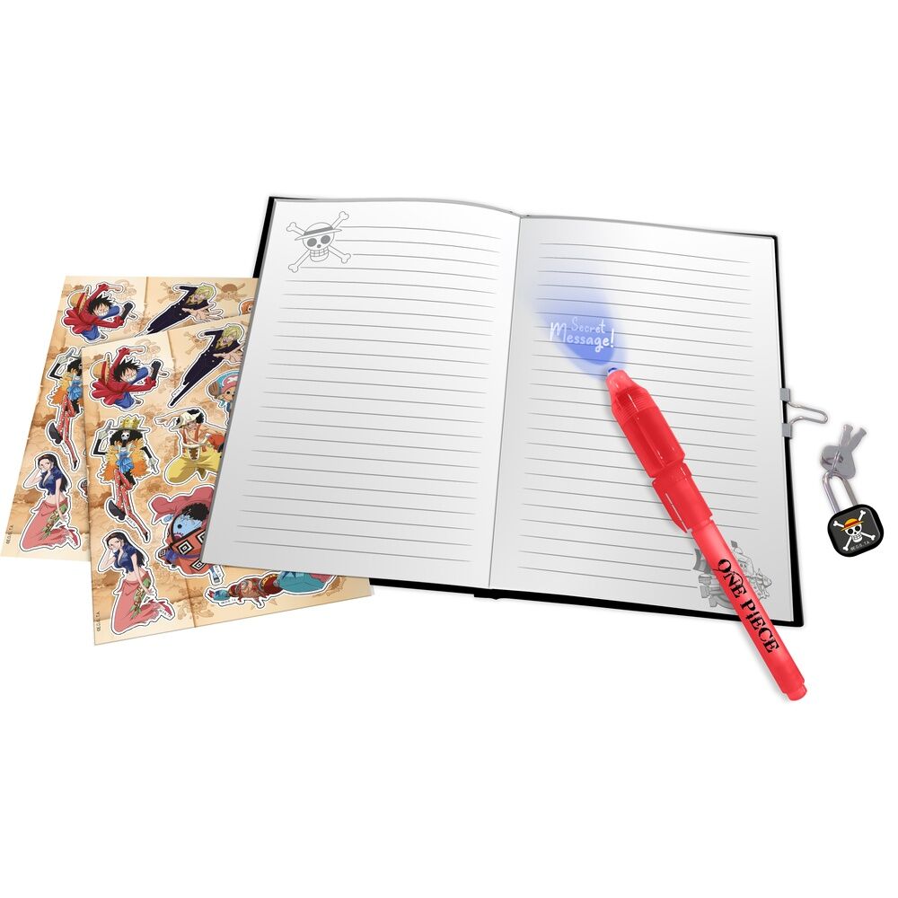 One Piece Dagbok med Magisk Penna