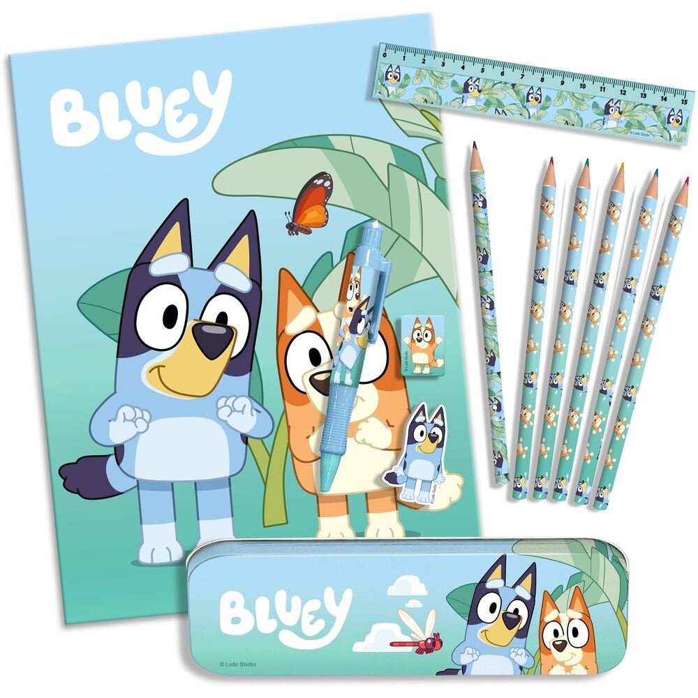 Bluey Kontorsmaterial Set