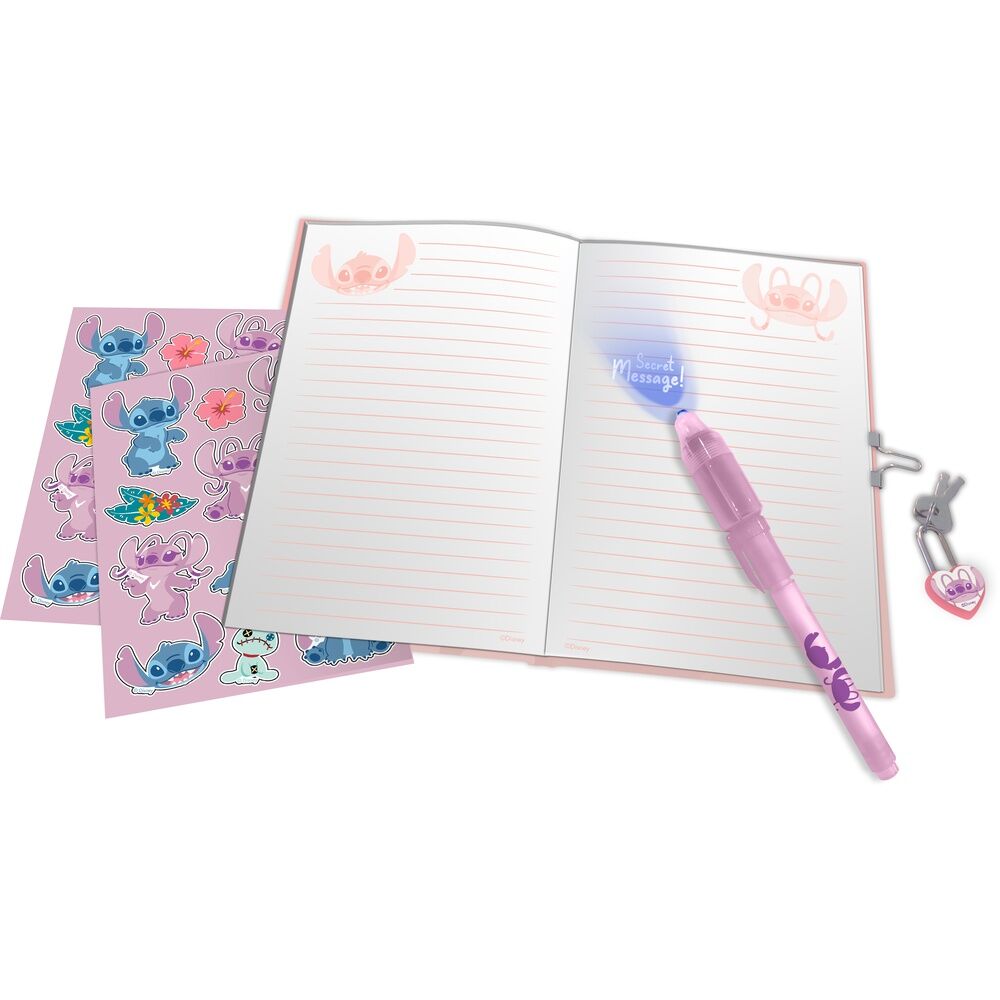 Disney Stitch Dagbok med Magisk Penna