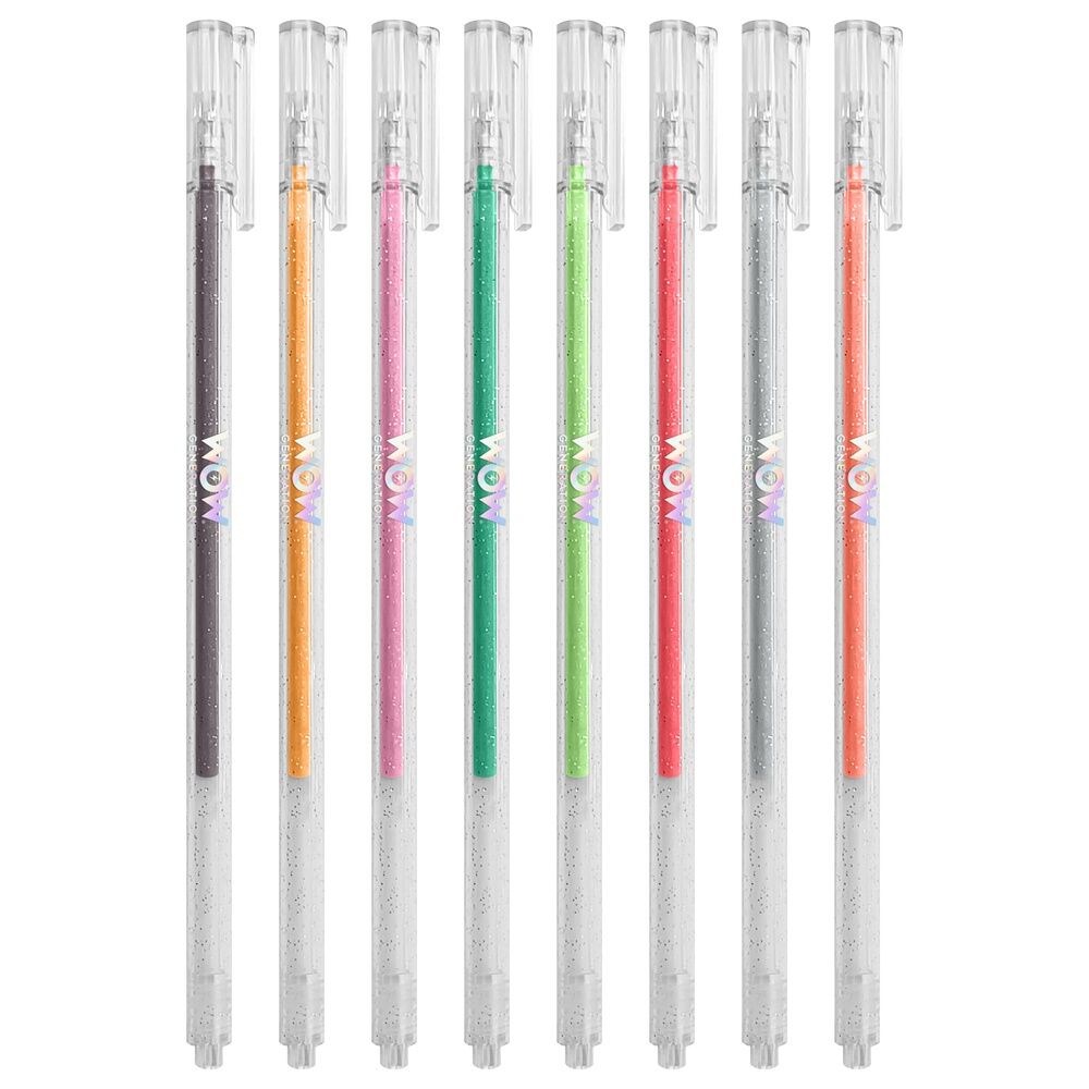 Wow Generation Målarbok + 8 Metalliska Gelpennor