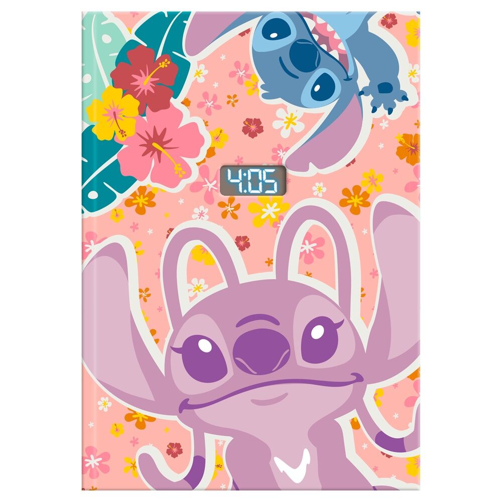 Disney Stitch Anteckningsblock med Digitalt Armbandsur