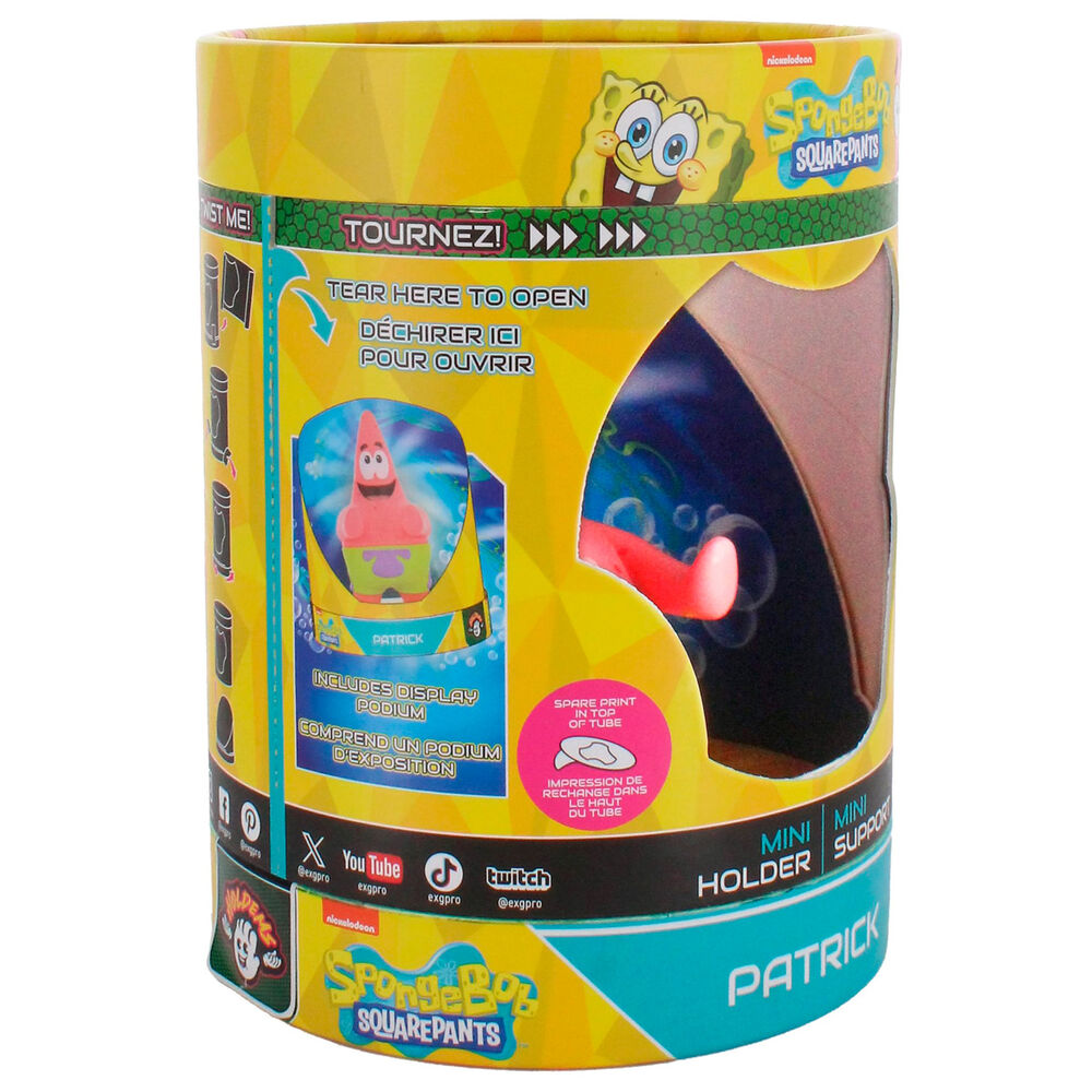 Svampbob Patrick Mini Cable Guy - Hörlurshållare