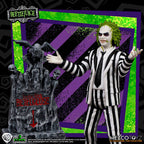 Beetlejuice - Beetlejuice Striped Suit Figur 9,5 cm