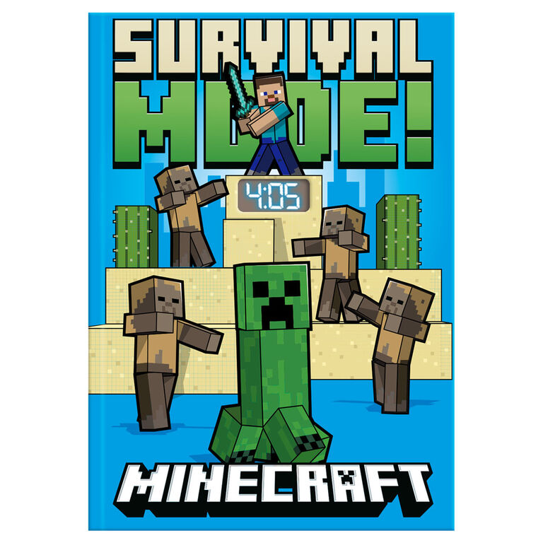 Minecraft Anteckningsblock med LED-klocka