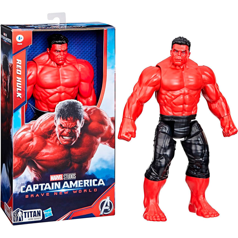 Marvel Avengers Captain America Titan Hero Red Hulk Figur 30cm