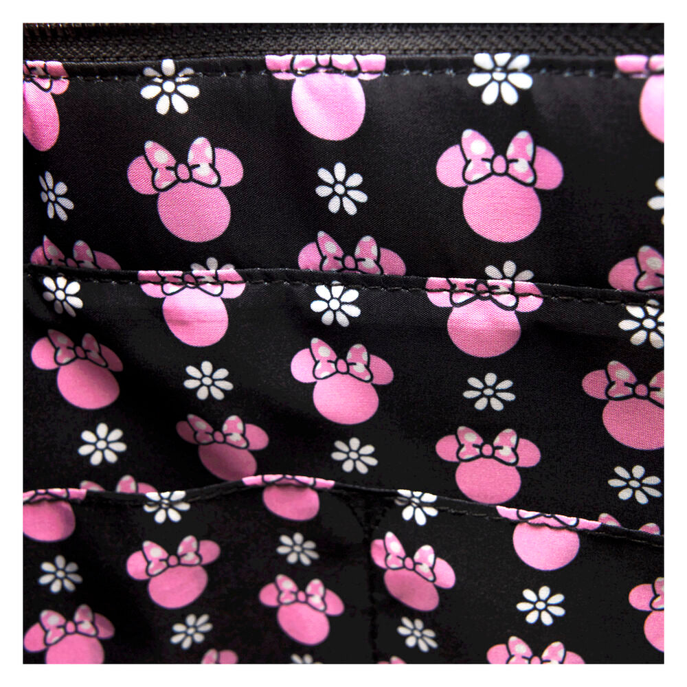 Loungefly Disney Minnie Floral Rock the Dots Tote Bag med Myntväska
