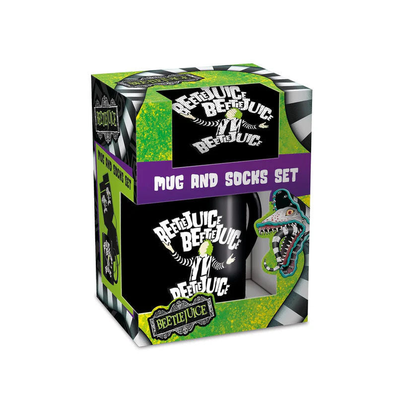 Beetlejuice Mug and Socks Set - Perfekt för Fans av Klassikern