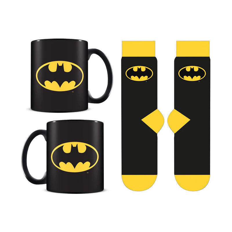 DC Comics Batman Logomugg och Strumpor Set