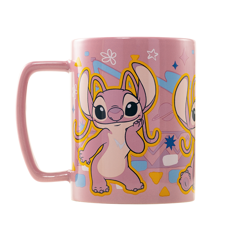 Disney Stitch Angel Mug med Nallebjörnsöverdrag