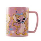 Disney Stitch Angel Mug med Nallebjörnsöverdrag