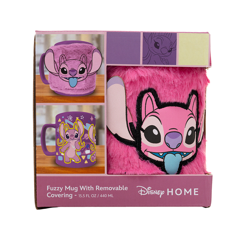 Disney Stitch Angel Mug med Nallebjörnsöverdrag