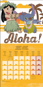 Disney Stitch Vägkalender