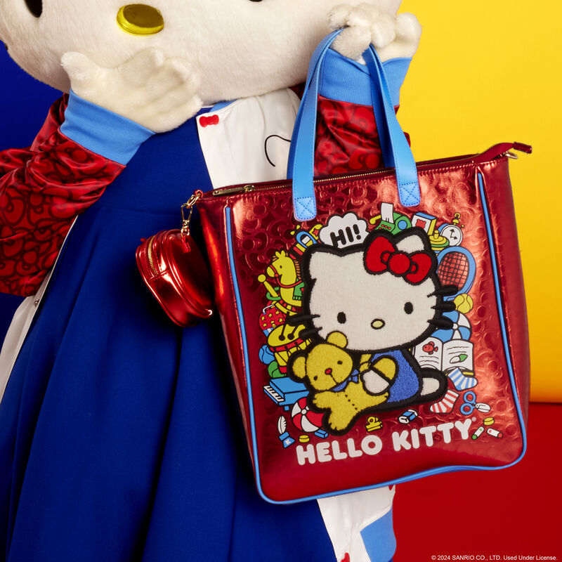 Loungefly Hello Kitty 50-årsjubileum Tote-väska med Myntväska