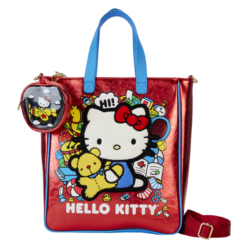Loungefly Hello Kitty 50-årsjubileum Tote-väska med Myntväska