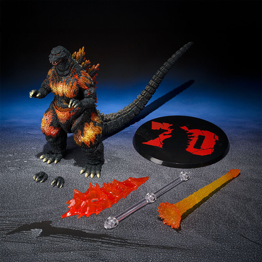 Godzilla vs Destoroyah Godzilla 1995 70-årsjubileum S.H. Monster Arts Figur 16cm