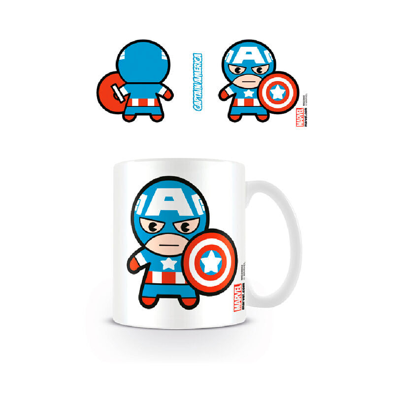 Marvel Captain America Kawaii mugg 315ml