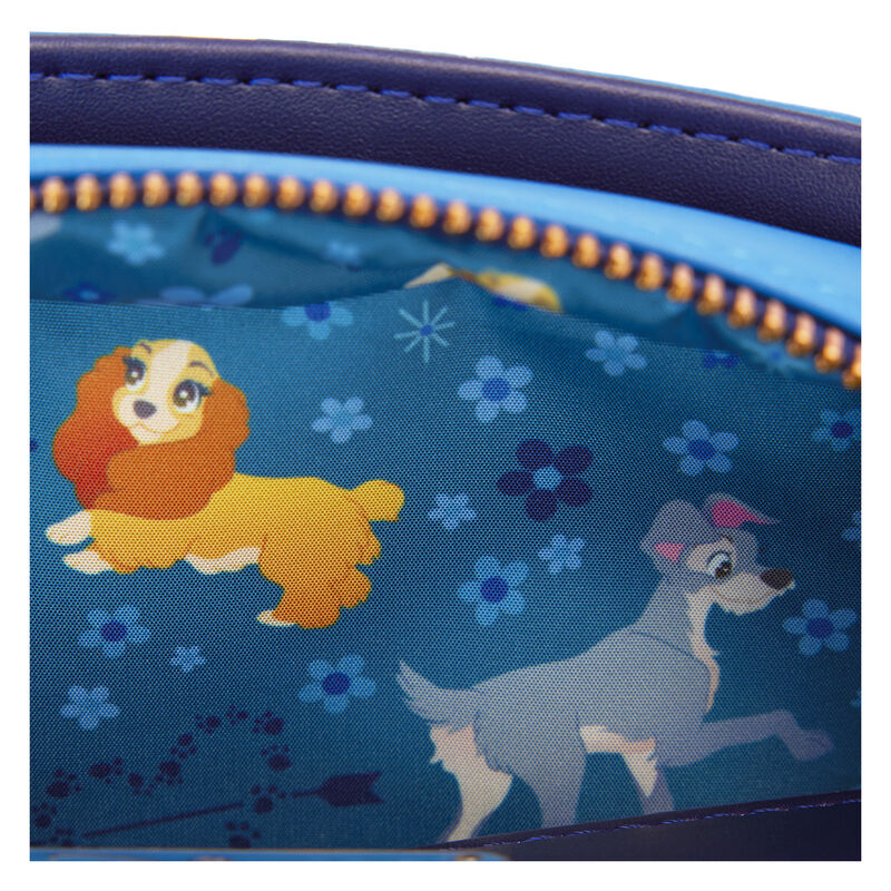 Loungefly Disney Lady and the Tramp 70-årsjubileum Axelväska