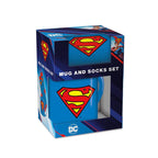 DC Comics Superman Logomugg och Strumpor Set