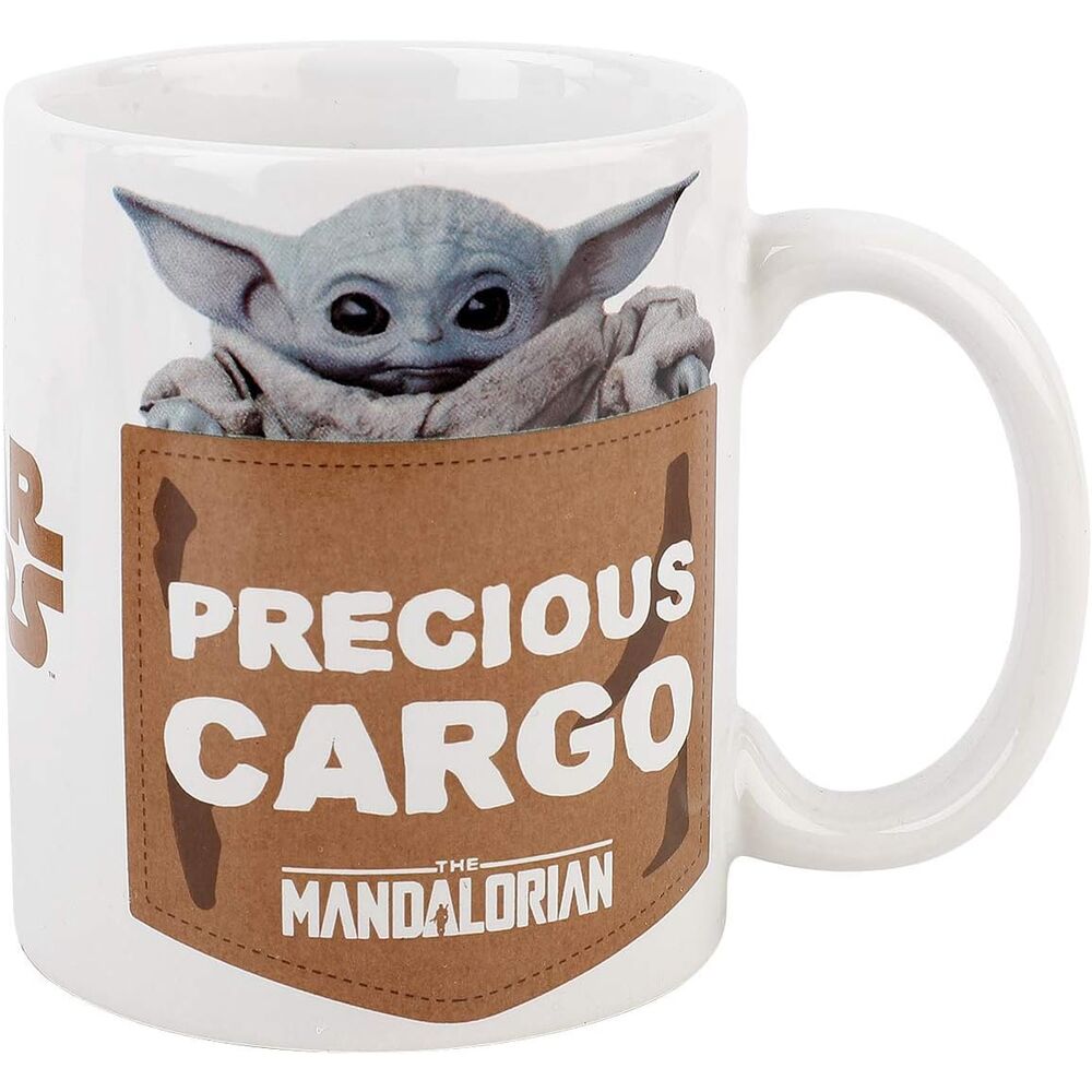 Star Wars Mandalorian Yoda the Child Mug + Coaster och Nyckelring Set